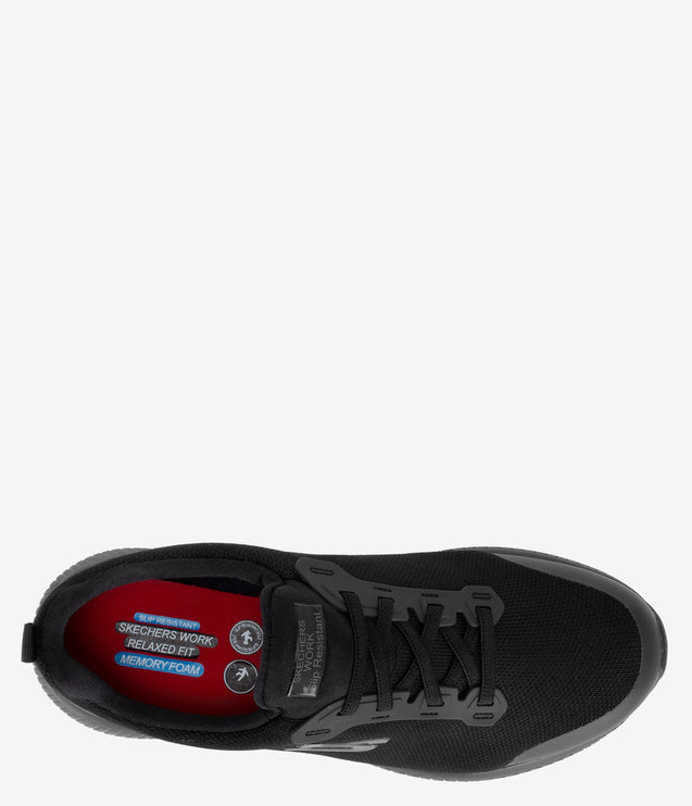 Skechers Work Squad Slip Resistant EH Shoe - Black