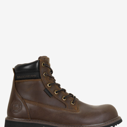 Skechers Work LongRider Steel Toe Work Boot - Brown