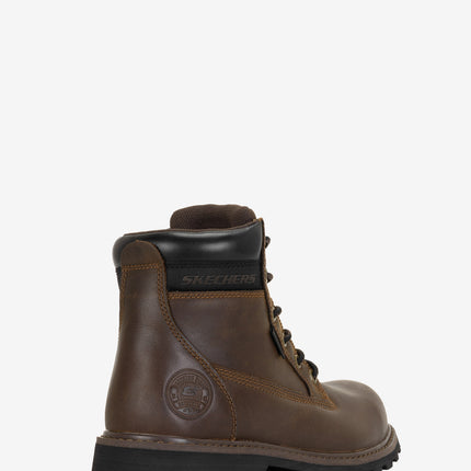 Skechers Work LongRider Steel Toe Work Boot - Brown