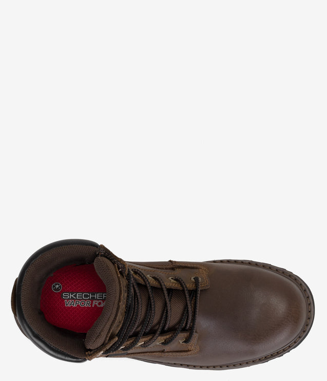 Skechers Work LongRider Steel Toe Work Boot - Brown