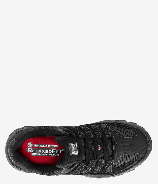 Skechers Work Cankton Safety Toe Work Shoe - Black