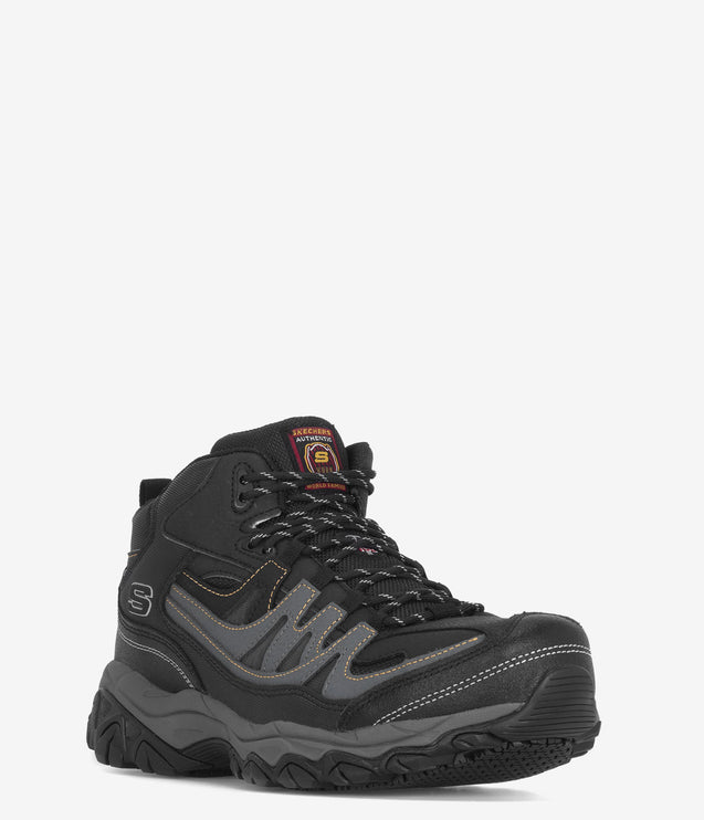 Skechers Work Holdredge Rebem Safety Toe EH Boot - Black