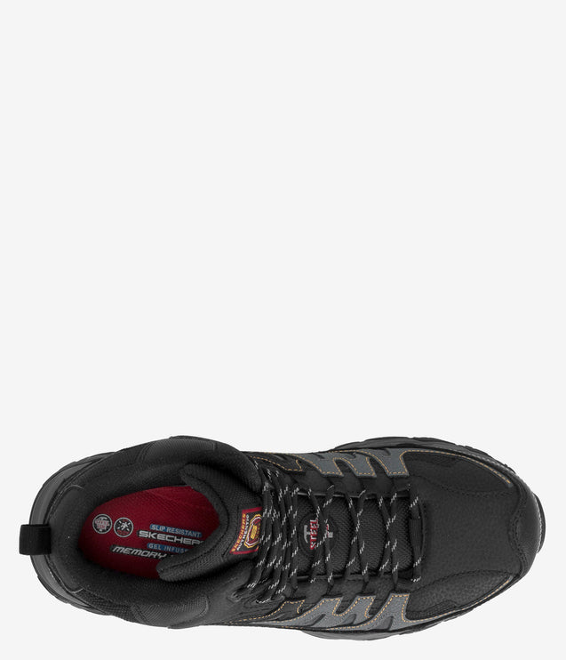 Skechers Work Holdredge Rebem Safety Toe EH Boot - Black
