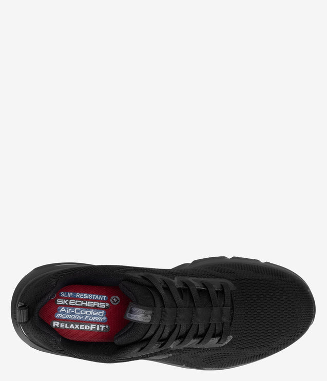 Skechers Work Skech-Air Ventura Slip Resistant Work Shoe - Black