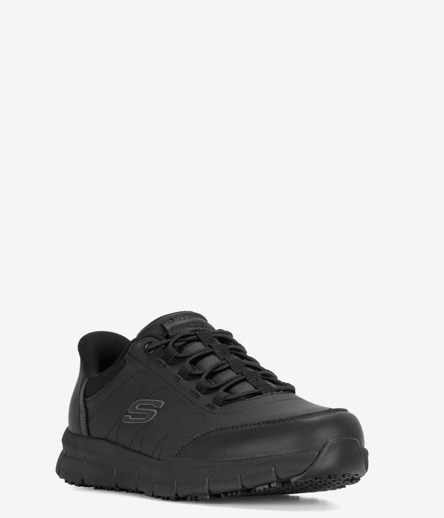 Skechers Work Slip-Ins Nampa Knotly Work Shoe - Black