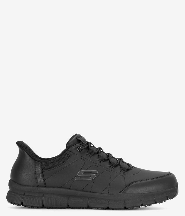Skechers Work Slip-Ins Nampa Knotly Work Shoe - Black