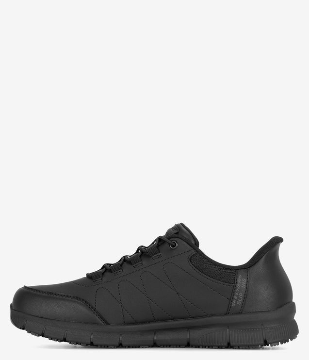 Skechers Work Slip-Ins Nampa Knotly Work Shoe - Black