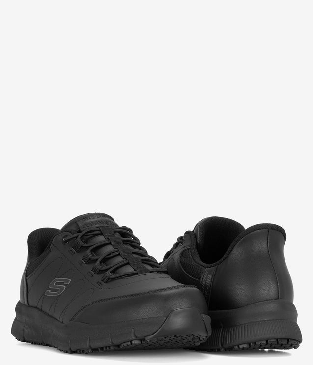 Skechers Work Slip-Ins Nampa Knotly Work Shoe - Black