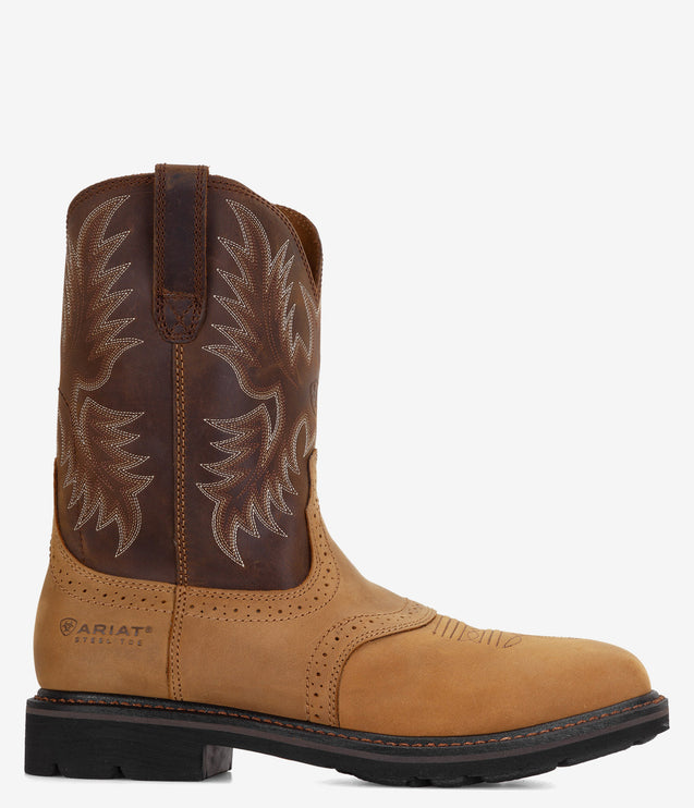 Ariat Sierra Wide Square Toe Steel Toe Work Boot - Tan/Brown