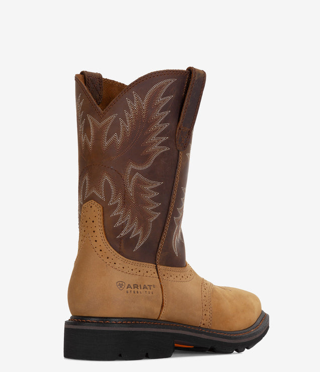 Ariat Sierra Wide Square Toe Steel Toe Work Boot - Tan/Brown