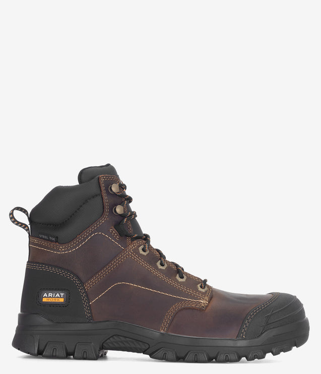 Ariat Treadfast 6" Safety Toe Work Boot - Distressed Brown