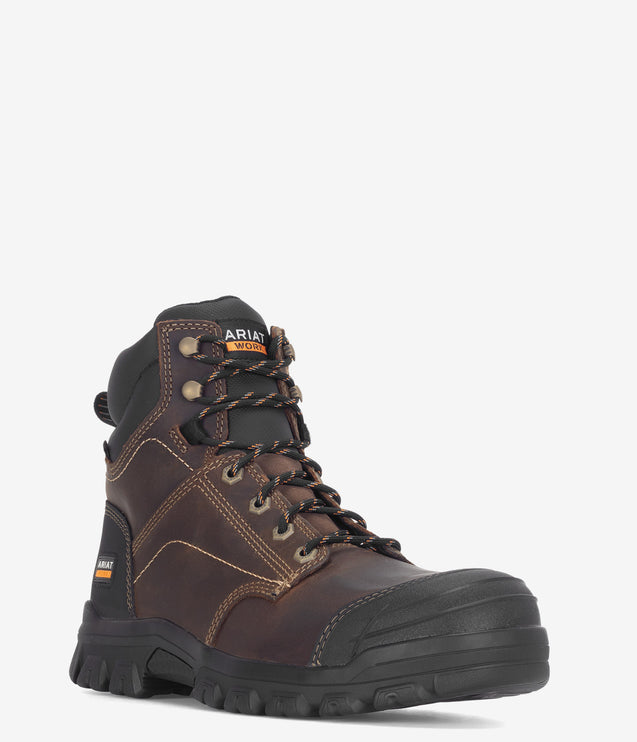 Ariat Treadfast 6" Safety Toe Work Boot - Distressed Brown