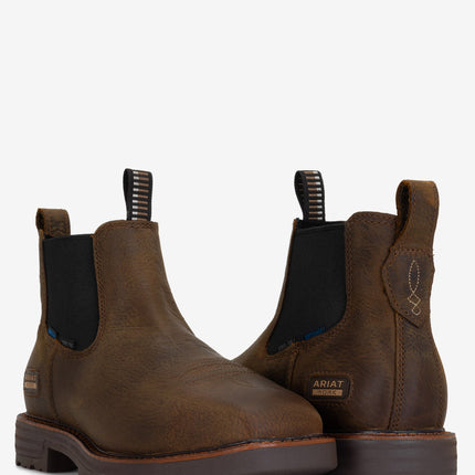Ariat Activator Chelsea Wide Square Toe Steel Toe WP Work Boot - Men