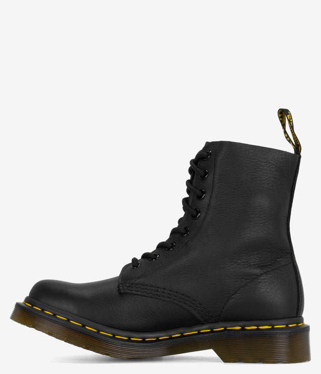 Dr. Martens 1460 Pascal Virginia Leather Lace Up Boots - Black