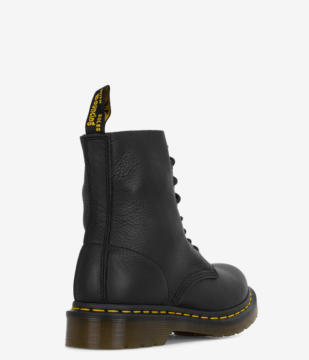 Dr. Martens 1460 Pascal Virginia Leather Lace Up Boots - Black