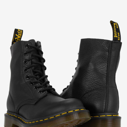 Dr. Martens 1460 Pascal Virginia Leather Lace Up Boots - Black