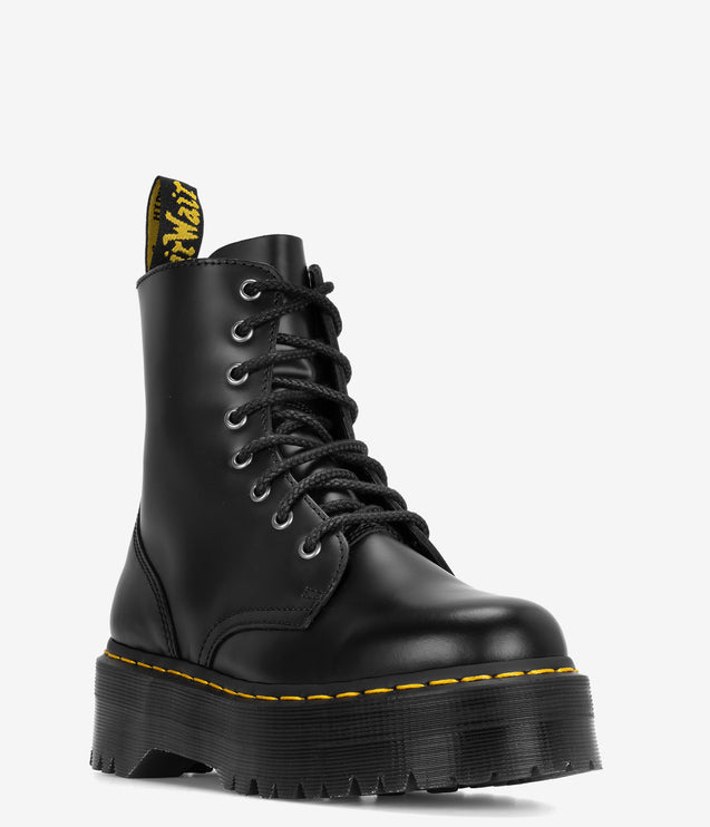 Dr. Martens Jadon Boot Smooth Leather Platforms - Black