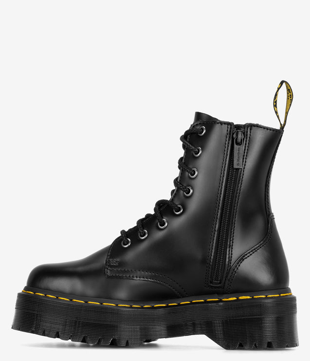 Dr. Martens Jadon Boot Smooth Leather Platforms - Black