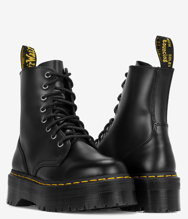Dr. Martens Jadon Boot Smooth Leather Platforms - Black