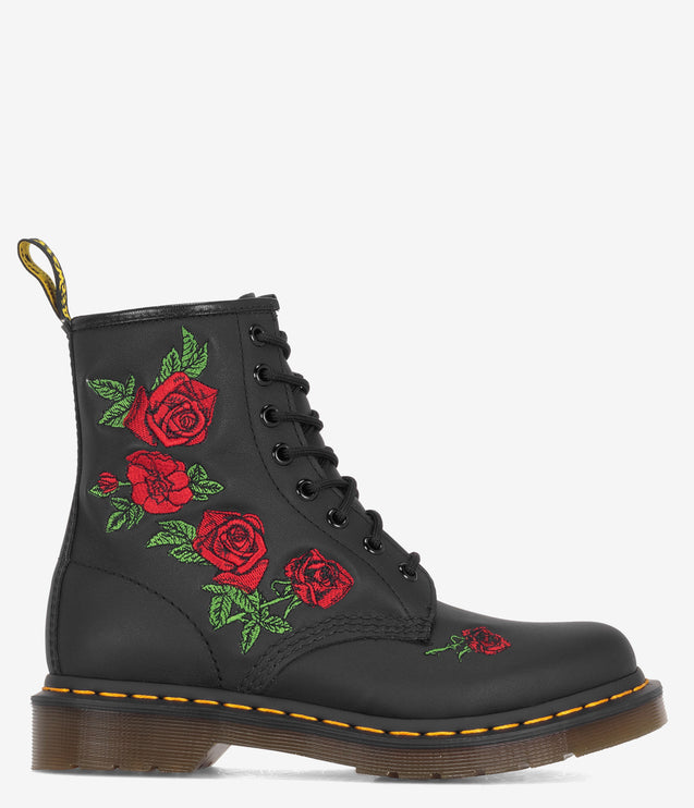 Dr. Martens 1460 Vonda Embroidered Boot - Black