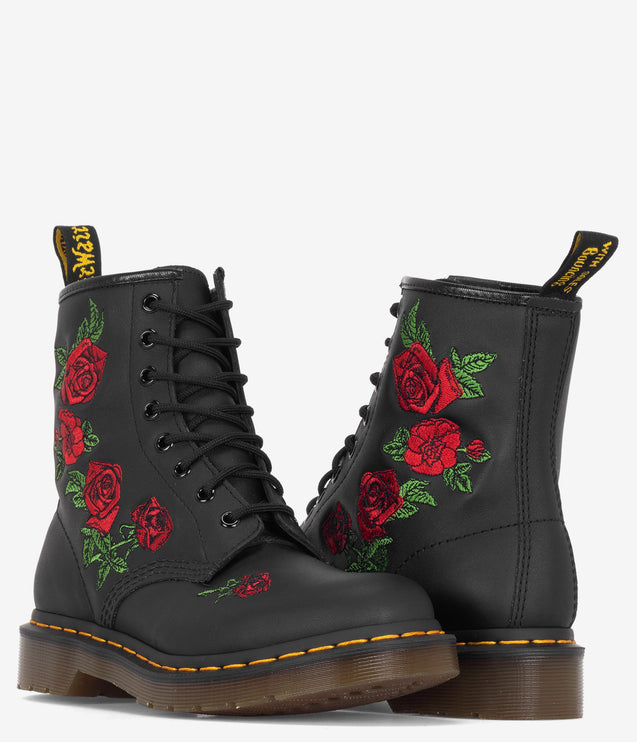 Dr. Martens 1460 Vonda Embroidered Boot - Black