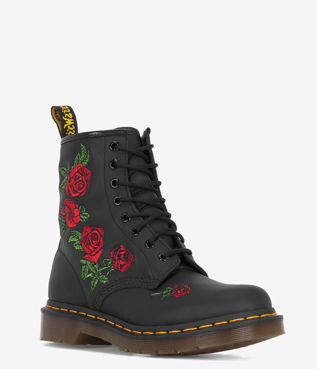 Dr. Martens 1460 Vonda Embroidered Boot - Black