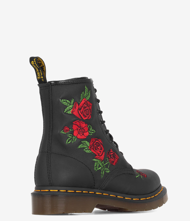 Dr. Martens 1460 Vonda Embroidered Boot - Black