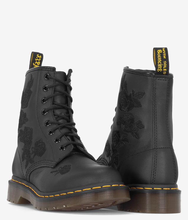 Dr. Martens 1460 Vonda Mono Embroidered Boot - Black