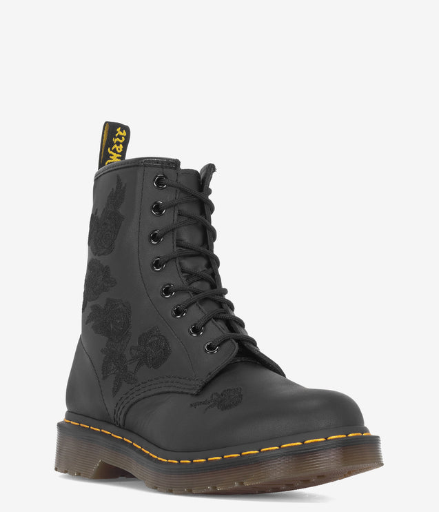 Dr. Martens 1460 Vonda Mono Embroidered Boot - Black