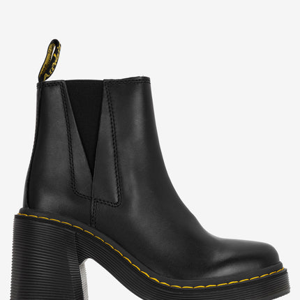 Dr. Martens Spence Leather Flared Heel Chelsea Boots - Black