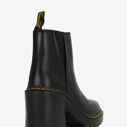 Dr. Martens Spence Leather Flared Heel Chelsea Boots - Black