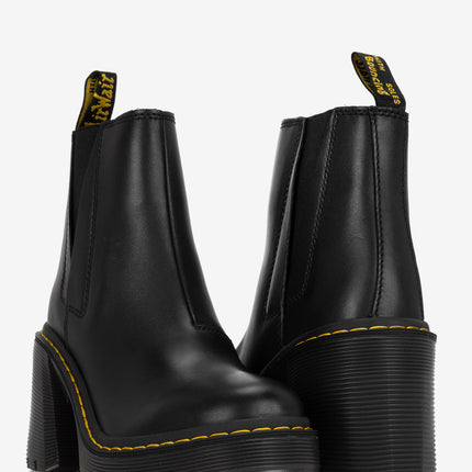Dr. Martens Spence Leather Flared Heel Chelsea Boots - Black