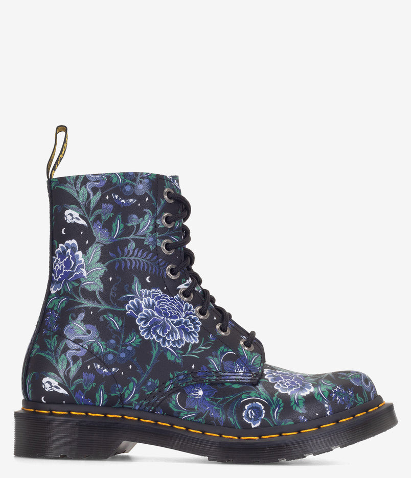 Dr. Martens 1460 Pascal Mystic Floral Lace Up Boots - Black
