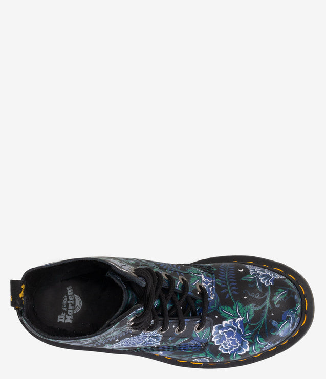 Dr. Martens 1460 Pascal Mystic Floral Lace Up Boots - Black