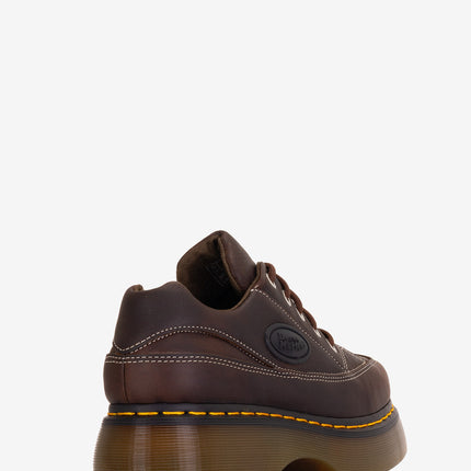 Dr. Martens Buzz 5-Eye Leather Shoes - Brown Grizzly Leather