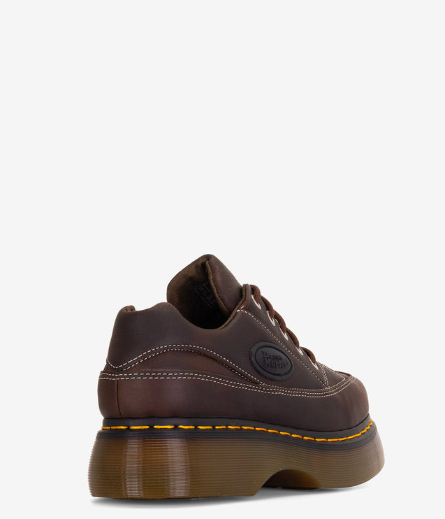 Dr. Martens Buzz 5-Eye Leather Shoes - Brown Grizzly Leather