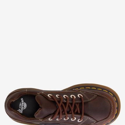Dr. Martens Buzz 5-Eye Leather Shoes - Brown Grizzly Leather