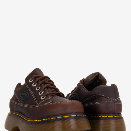 Dr. Martens Buzz 5-Eye Leather Shoes - Brown Grizzly Leather