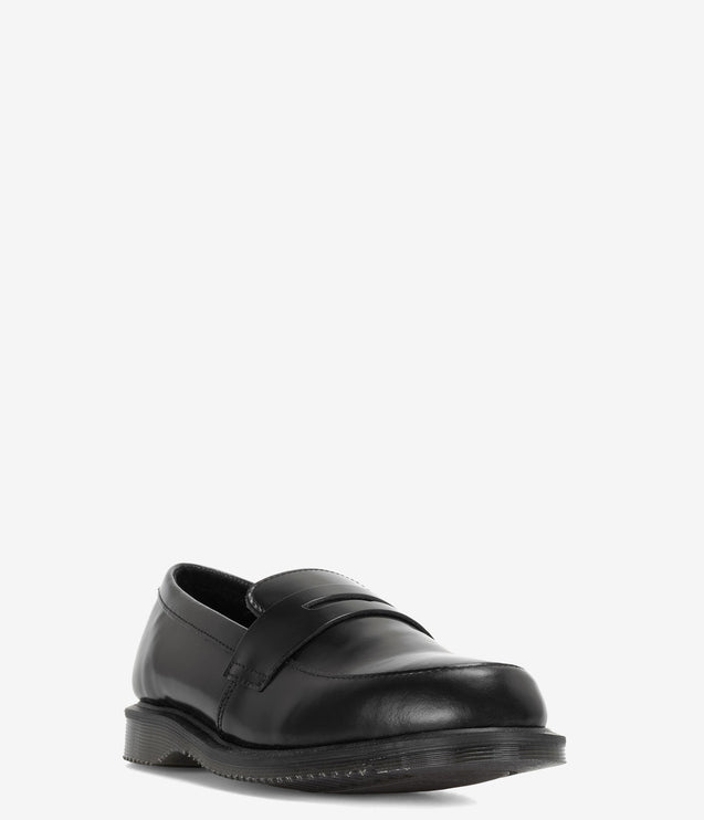 Dr. Martens Temara Polished Smooth Leather Loafers - Black