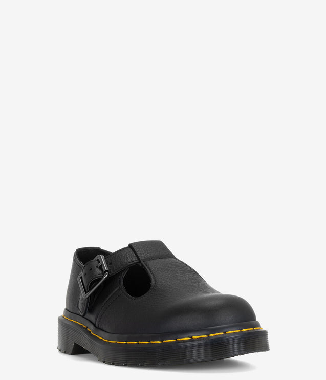 Dr. Martens Polley Soft Ambassador Leather Mary Jane Shoes - Black