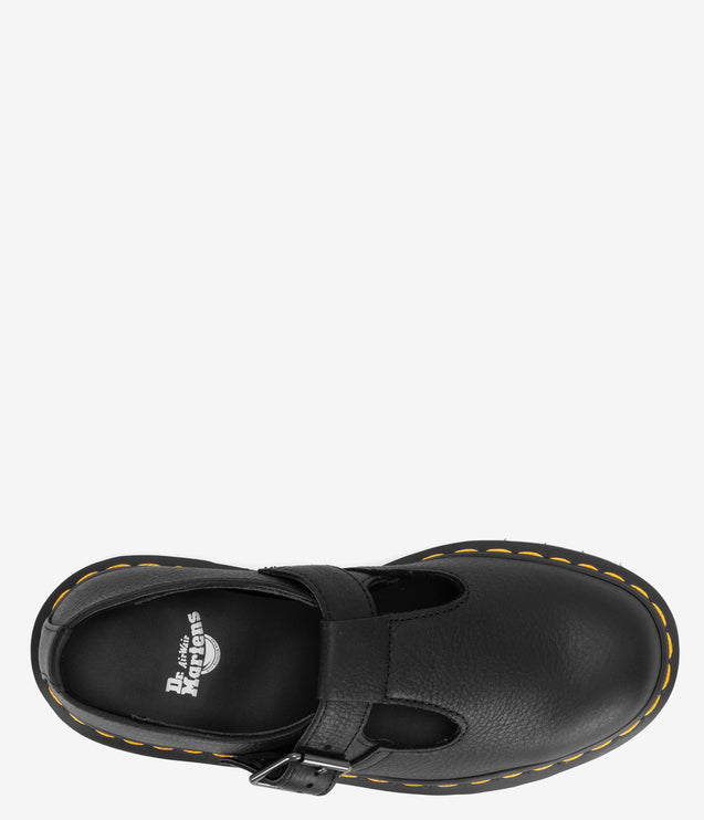Dr. Martens Polley Soft Ambassador Leather Mary Jane Shoes - Black
