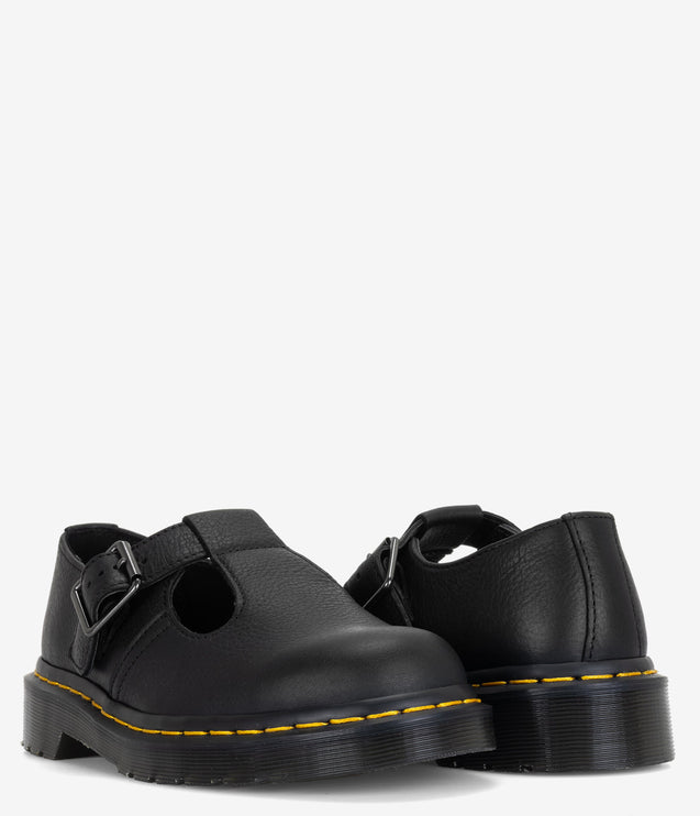 Dr. Martens Polley Soft Ambassador Leather Mary Jane Shoes - Black