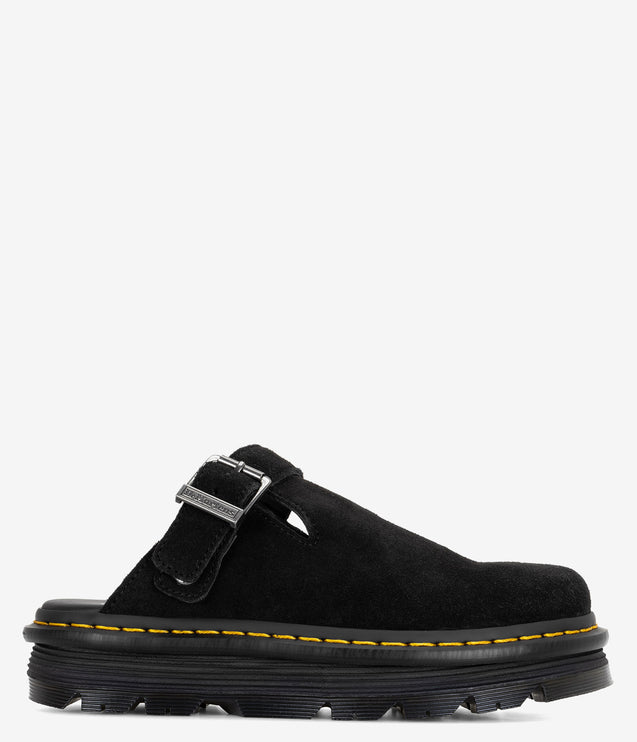 Dr. Martens Zebzag Suede Slingback Platform Mule - Blacksuede