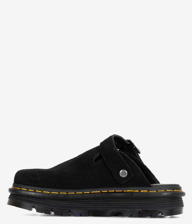 Dr. Martens Zebzag Suede Slingback Platform Mule - Blacksuede