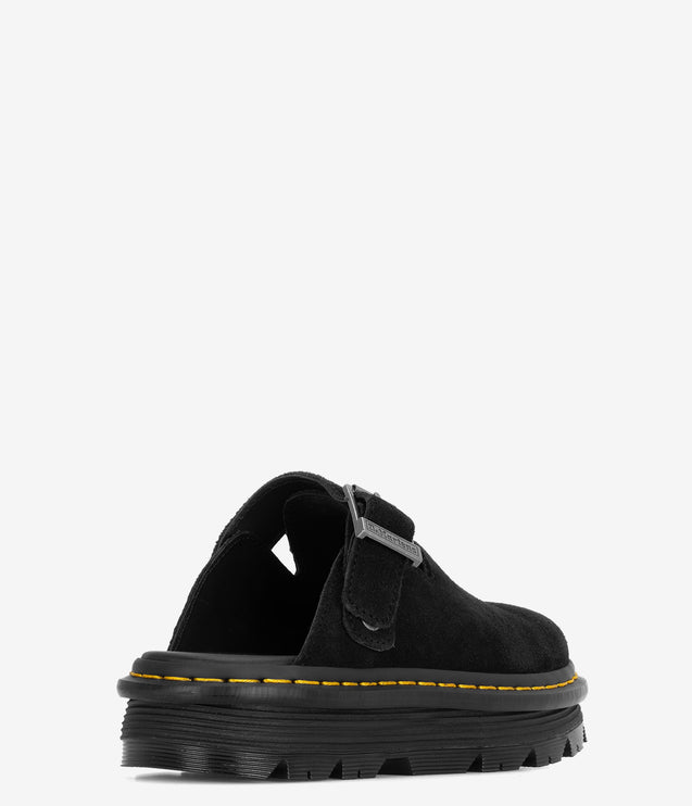 Dr. Martens Zebzag Suede Slingback Platform Mule - Blacksuede