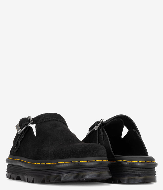Dr. Martens Zebzag Suede Slingback Platform Mule - Blacksuede