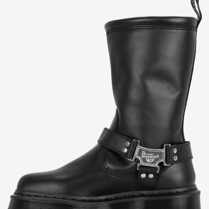 Dr. Martens Anistone Hi Leather Biker Boots - Black