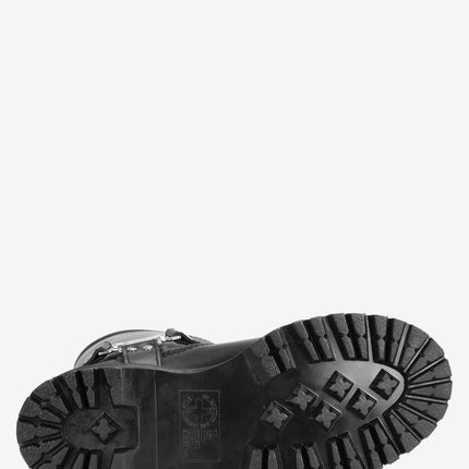 Dr. Martens Anistone Hi Leather Biker Boots - Black