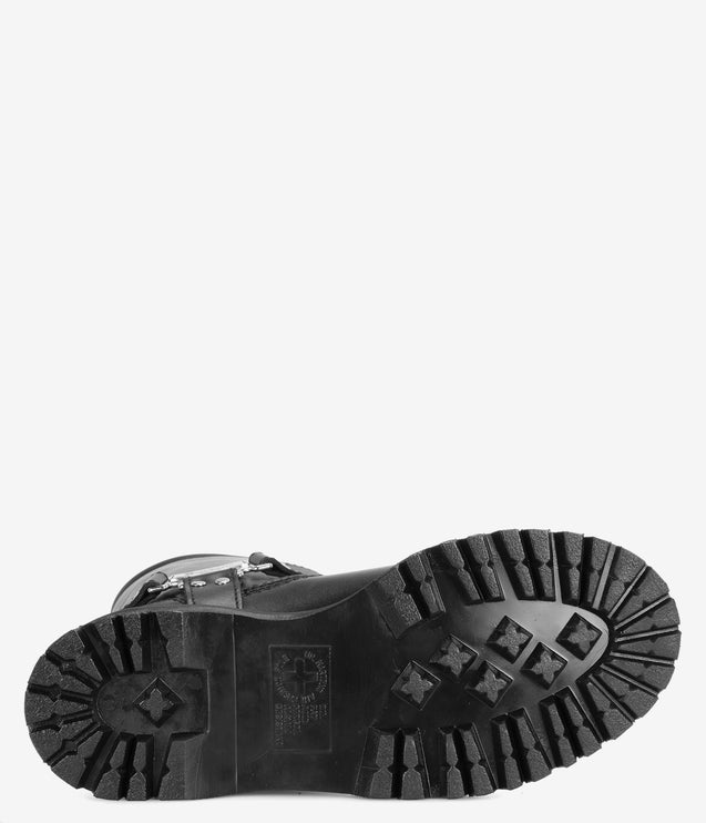 Dr. Martens Anistone Hi Leather Biker Boots - Black