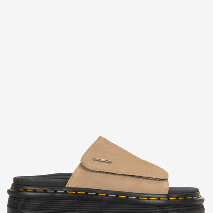 Dr. Martens Zebzag Suede Slides - Savanna Tan